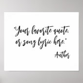 Poster Créez votre propre devis de calligraphie (Devant)