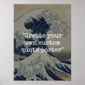 Poster Créez votre propre devis de grande vague (Devant)