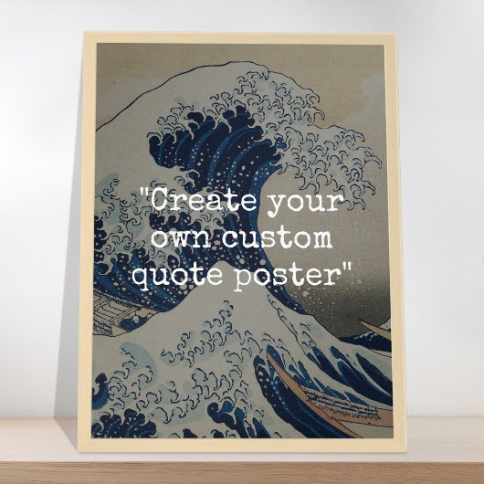 Poster Créez votre propre devis de grande vague