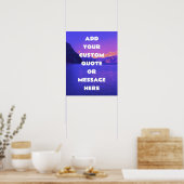 Poster Créez votre propre devis de motivation (Cuisine)