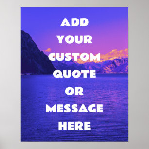 Poster Créez votre propre devis de motivation