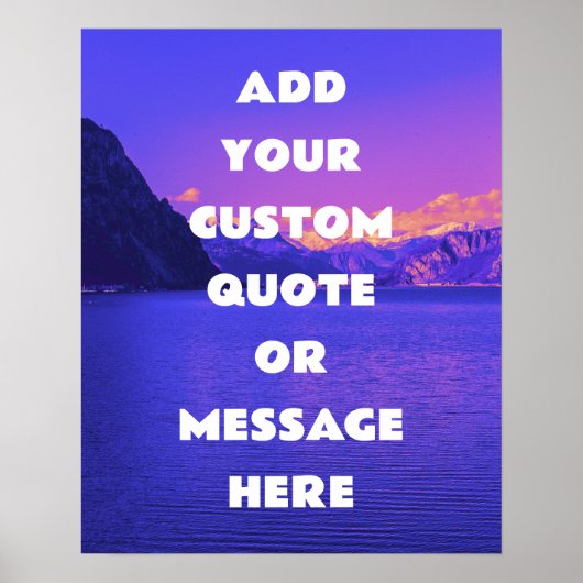 Poster Créez votre propre devis de motivation (Devant)