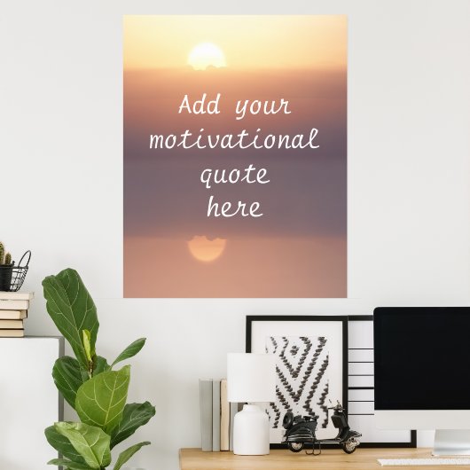 Poster Créez votre propre devis de motivation (Bureau à domicile)