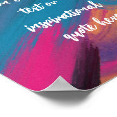 Poster Créez votre propre devis de motivation Abstrait (Coin)