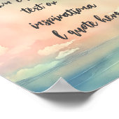 Poster Créez votre propre devis de motivation océanique D (Coin)