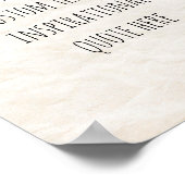 Poster Créez votre propre devis de motivation papier Vint (Coin)