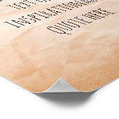 Poster Créez votre propre devis de motivation papier Vint (Coin)