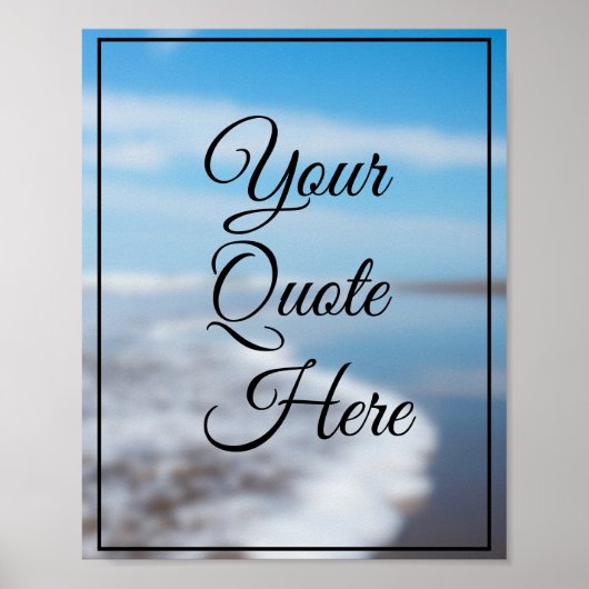 Poster Créez votre propre devis Inspiration (Devant)