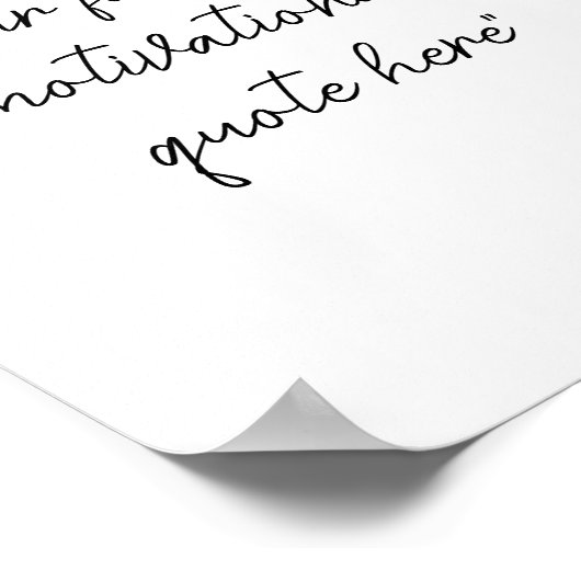 Poster Créez votre propre devis motivationnel de script m (Coin)