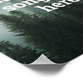 Poster Créez votre propre devis Nature de la forêt (Coin)