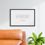 Poster Créez votre propre devis noir et blanc<br><div class="desc">Créez votre propre tableau personnalisé avec votre texte personnalisé en typographie minimaliste moderne et en noir et blanc.</div>