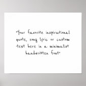 Poster Créez votre propre devis personnalisé (Devant)