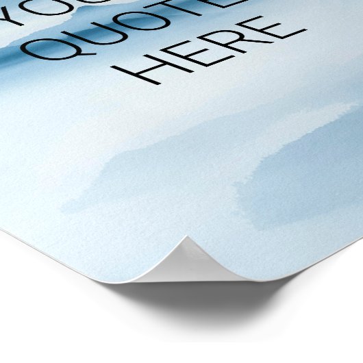 Poster Créez votre propre devis personnalisé (Coin)