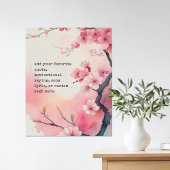 Poster Créez votre propre devis personnalisé de fleurs de