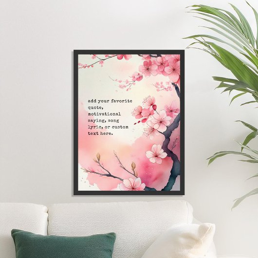 Poster Créez votre propre devis personnalisé de fleurs de