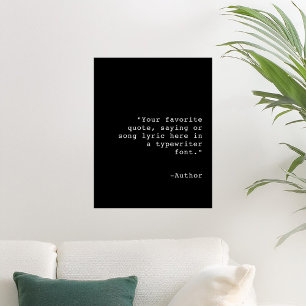 Poster Créez votre propre devis personnalisé personnalisé