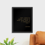 Poster Créez votre propre devis personnalisé personnalisé<br><div class="desc">Créez votre propre affiche de devis personnalisée. Ajoutez votre texte personnalisé dans une police de machine classique.</div>