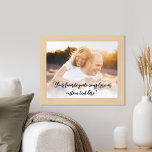 Poster Créez votre propre devis personnalisé photo<br><div class="desc">Créez votre propre poster de devis personnalisé avec l'une de vos photos préférées. Caractéristiques minimaliste calligraphie script typographie.</div>