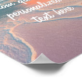 Poster Créez votre propre devis personnalisé Sunset Beach (Coin)