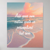 Poster Créez votre propre devis personnalisé Sunset Beach (Devant)