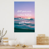 Poster Créez votre propre devis personnalisé - Sunset Sea (Cuisine)