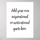 Poster Créez votre propre do-it-yourself de devis Inspira (Devant)