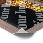 Poster Créez Votre Propre Fenêtre Avec Un Cadre En Bois B (Coin)