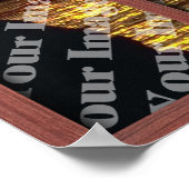 Poster Créez Votre Propre Fenêtre Avec Un Cadre En Bois R (Coin)