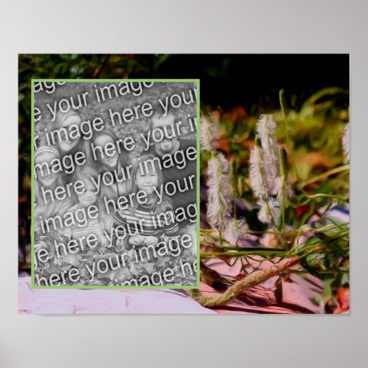 Poster Créez Votre Propre Fleur Photo Sur Peinture À L'Hu (Devant)