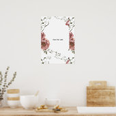 Poster Créez votre propre floral (Cuisine)