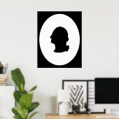 Poster Créez votre propre George Washington Silhouette (Bureau à domicile)