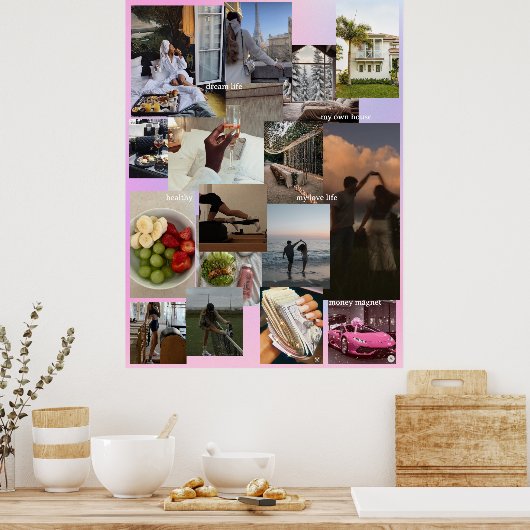 Poster Créez votre propre manifeste Vision Board (Cuisine)