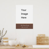 Poster Créez votre propre modèle, personnaliser Zazzle (Cuisine)