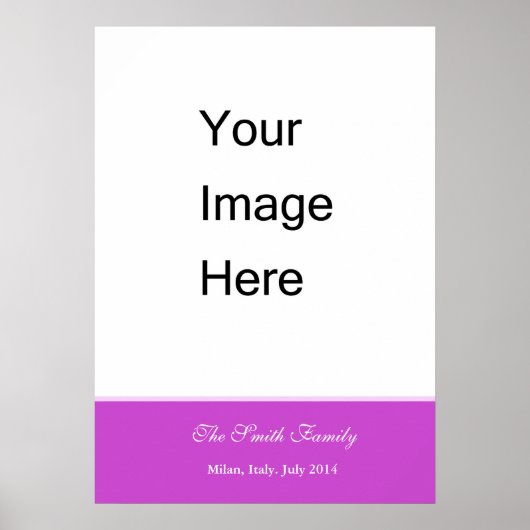 Poster Créez votre propre modèle, personnaliser Zazzle (Devant)