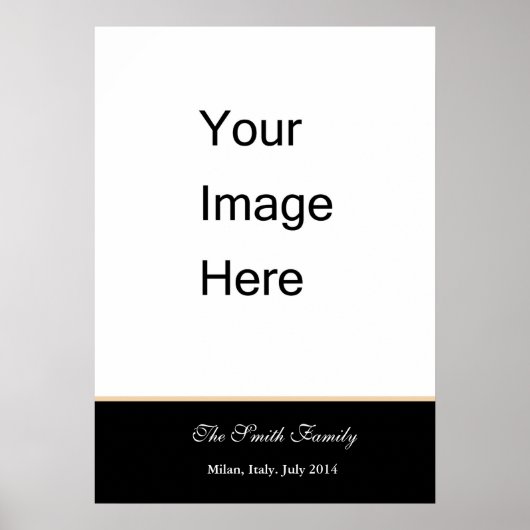 Poster Créez votre propre modèle, personnaliser Zazzle (Devant)