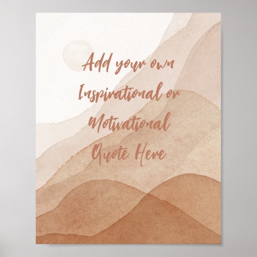 Poster Créez votre propre motivation Inspiration personna (Devant)