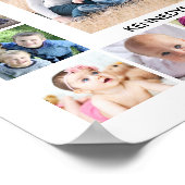 Poster Créez votre propre nom de famille 17 Photo Collage (Coin)