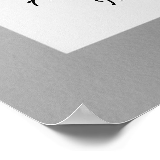 Poster Créez Votre Propre Note Personnalisez-Le (Coin)