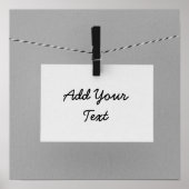 Poster Créez Votre Propre Note Personnalisez-Le (Devant)