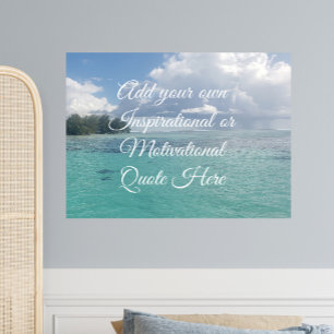 Poster Créez votre propre Océan Inspirant Motivationnel