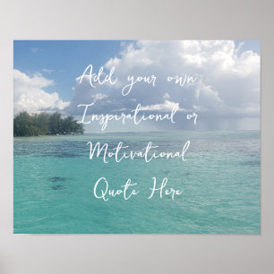 Poster Créez votre propre Océan Inspirant Motivationnel