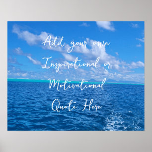 Poster Créez Votre Propre Océan Inspirationnel Motivation