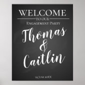 Poster Créez votre propre panneau de craie pour fête (Devant)