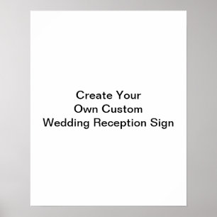 Poster Créez votre propre panneau de réception de mariage