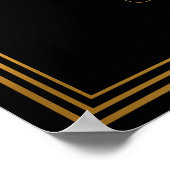 Poster Créez votre propre panneau mariage de style art dé (Coin)