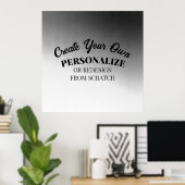 Poster Créez votre propre personnalisation (Bureau à domicile)