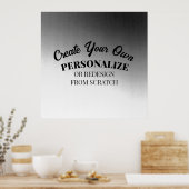 Poster Créez votre propre personnalisation (Cuisine)
