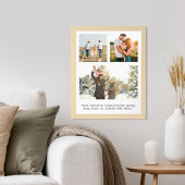 Poster Créez votre propre photo et devis 3 personnalisés