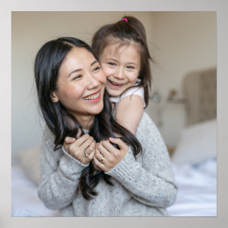 Poster Créez Votre Propre Photo Personnalisée Maman et Mo
