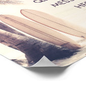 Poster Créez Votre Propre Plage De Planche De Surfboard P (Coin)